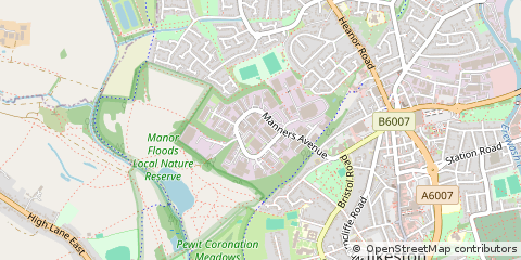 Map of Derby, Derbyshire