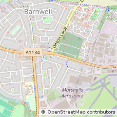 Map of Cambridge, Cambridgeshire