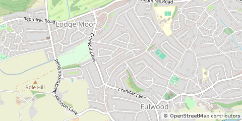 Map of Sheffield