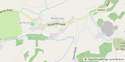 Map of Ammanford Carmarthenshire, Carmarthenshire