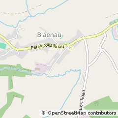 Map of Ammanford Carmarthenshire, Carmarthenshire