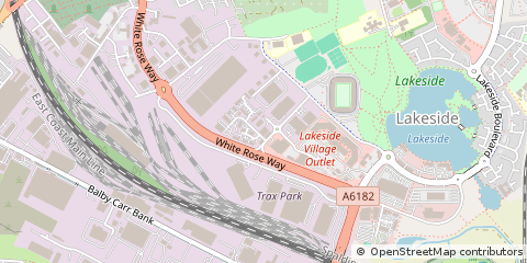 Map of Doncaster, South Yorkshire