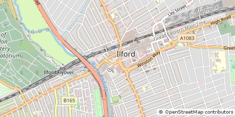 Map of Ilford, Essex