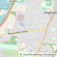 Map of Rushden, Northamptonshire