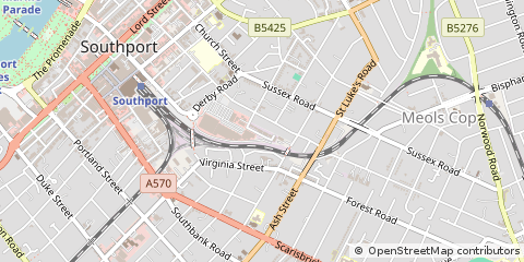 Map of Southport