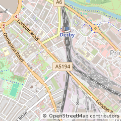 Map of Derby, Derbyshire