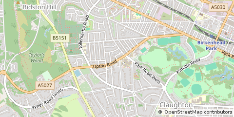 Map of Birkenhead