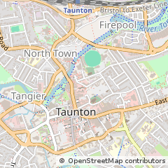 Map of Taunton, Somerset