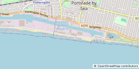Map of Brighton, East Sussex