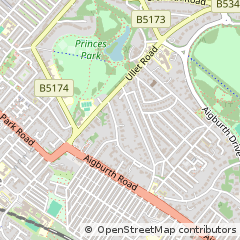 Map of Liverpool, Merseyside
