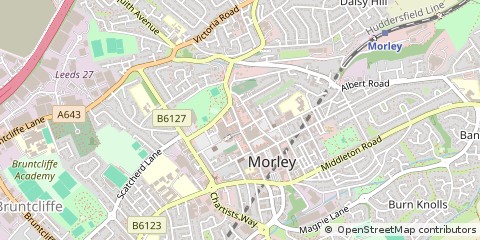 Map of Morley, Leeds