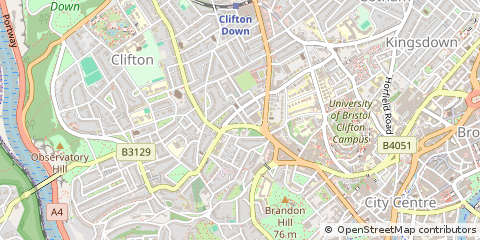 Map of Clifton Bristol