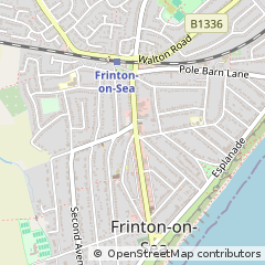 Map of Frinton on SEA, Essex