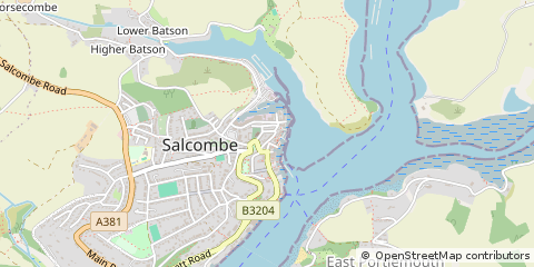 Map of Salcombe