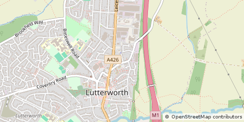 Map of Lutterworth