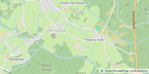 Map of Lyndhurst, Hampshire