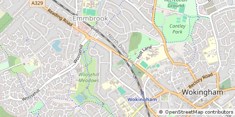 Map of Wokingham