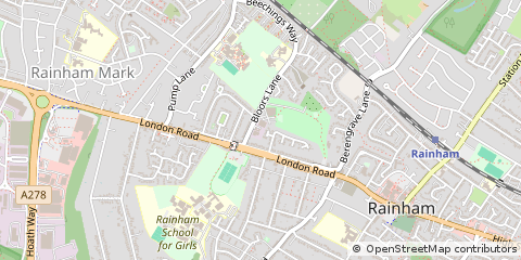 Map of Gillingham, Kent
