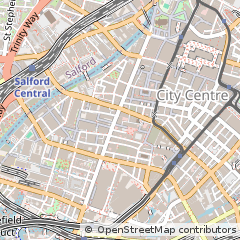 Map of Manchester, Greater Manchester