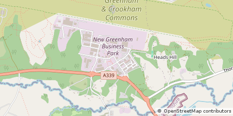Map of Thatcham, Berkshire