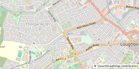 Map of Loughborough