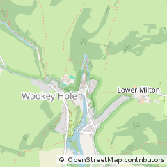 Map of Wookey Hole, Somerset