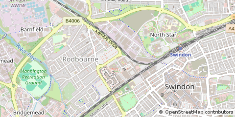 Map of Swindon, Wiltshire