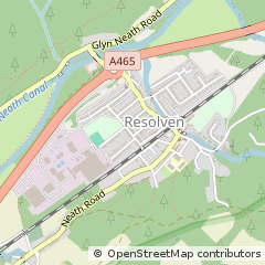 Map of Resolven, Neath Port Talbot