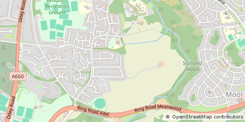 Map of Leeds