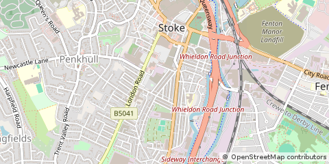 Map of Stoke-on-Trent