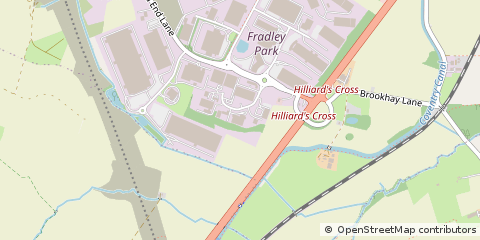 Map of Lichfield, Staffordshire