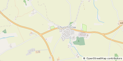 Map of Churchstow, Devon