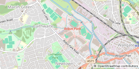 Map of Wigan