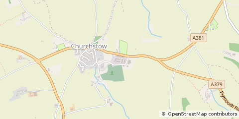Map of Kingsbridge, Devon