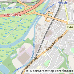 Map of Neath, West Glamorgan