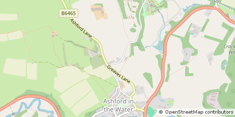 Map of Bakewell, Derbyshire