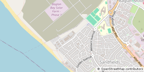 Map of Port Talbot, West Glamorgan