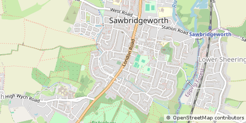 Map of Sawbridgeworth