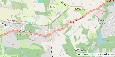Map of Crawley, West Sussex