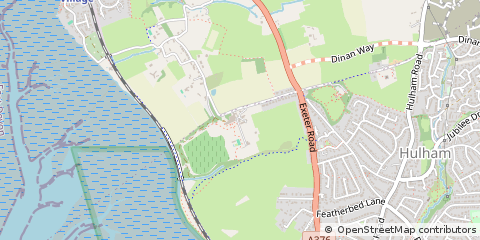 Map of Exmouth, Devon