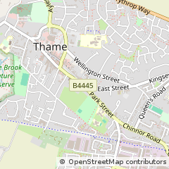 Map of Thame, Oxfordshire