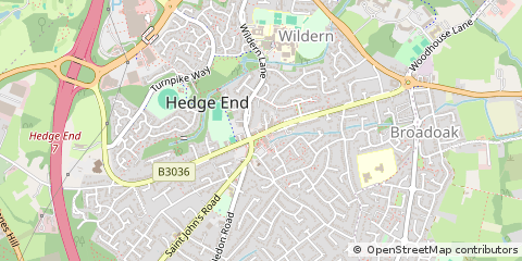 Map of Southampton, Hampshire