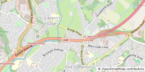 Map of Cardiff, South Glamorgan