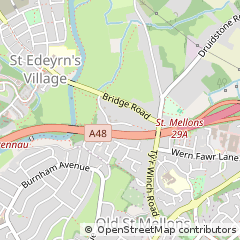 Map of Cardiff, South Glamorgan
