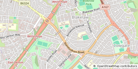 Map of Newcastle Upon Tyne