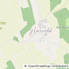 Map of Faccombe, Hampshire