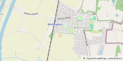 Map of King's Lynn, Norfolk