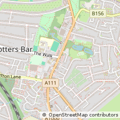 Map of Potters BAR, Hertfordshire