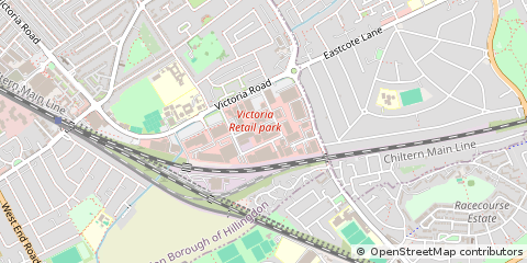 Map of Ruislip, Middlesex