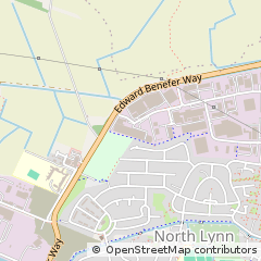 Map of King's Lynn, Norfolk